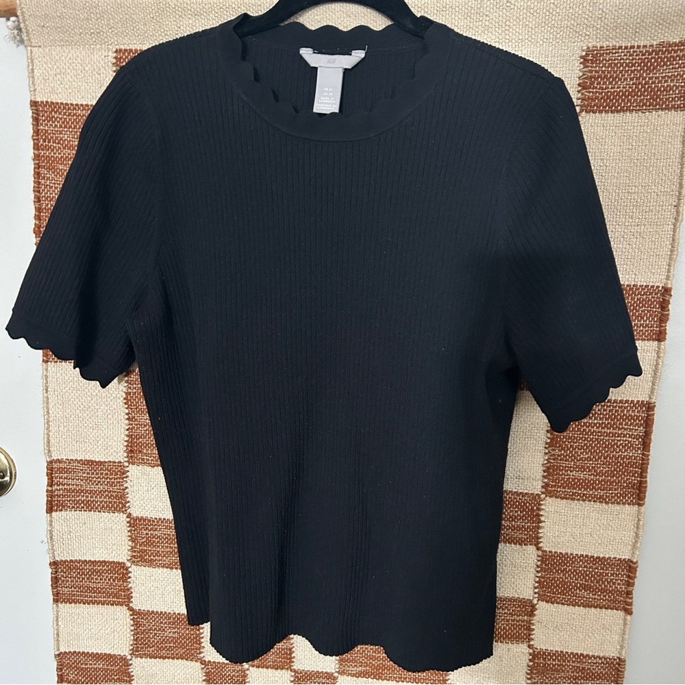 H&M Scallop Trim Sweater